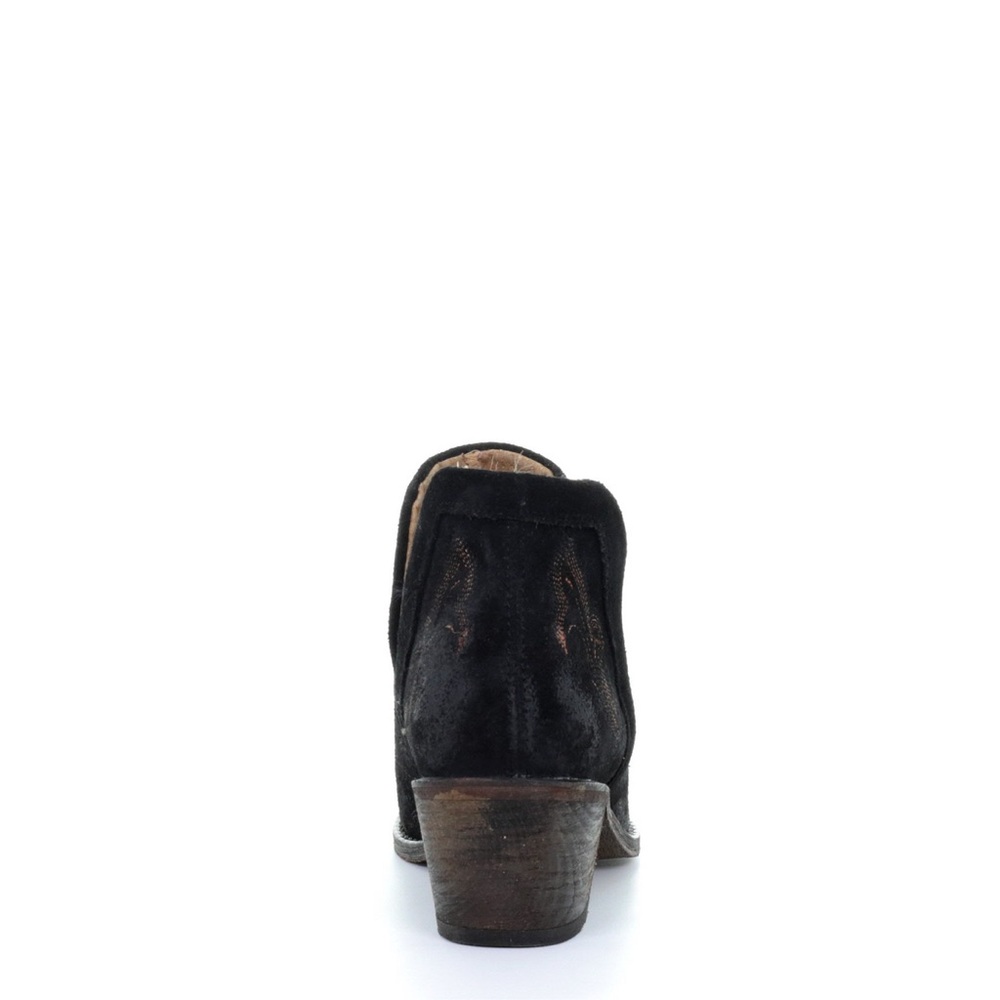 Circle G by Corral Shortie Burnished Leather Embroidered Ankle Bootie Sz 5.5 - Picture 10 of 12